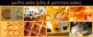 lien recette de gaufre sale (pte et garniture sale)